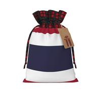 Thailand Flag print Christmas Drawstring gift Bags Gift Pouch Candy Pouch Wedding Bags 17.5 x 12 cm