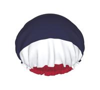 Thailand Flag Print Shower Cap, Lined Shower Cap For Women Reusable, Double Layer Waterproof Bath Cap