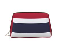 Thailand Flag Printed Makeup Bag, Large Capacity Travel Toiletry Pouch with Internal Pockets for Daily Use