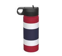 Thailand Flag Printing The Print 18 Oz Stainless Steel Sports Insulated Kettle with Lid for Adult Men Women