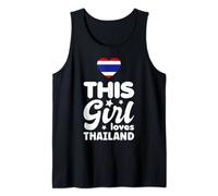 Thailand Flag Thai Holiday Heart Thai Thailand Tank Top