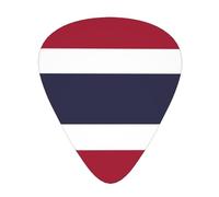 Thailand Flag Wear-resistant guitar picks for guitar, bass, electric guitar, ukulele, thin, medium, heavy, 12-piece guitar picks