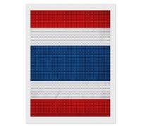 Thailand Grunge Flag Diamond 5D Painting Kits for Adult Beginners Round Full Drill DIY Wall Art Craft Decor Gift 12"x16"