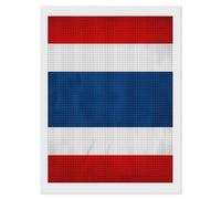 Thailand Grunge Flag Diamond 5D Painting Kits for Adult Beginners Square Full Drill DIY Wall Art Craft Decor Gift 12"x16"
