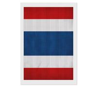 Thailand Grunge Flag Diamond 5D Painting Kits for Adult Beginners Square Full Drill DIY Wall Art Craft Decor Gift 8"x12"
