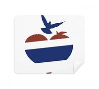 Thailand I Love Thailand Heart Seagull Phone Screen Cleaner Glasses Cleaning Cloth 2pcs Suede Fabric
