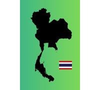 Thailand Map and Flag Design Notebook: Southeast Asian Country Notepad
