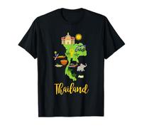 Thailand map and Thai culture T-Shirt