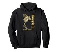 Thailand Map The Golden Kingdom Southeast Asia Holiday Pullover Hoodie