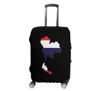 Thailand Map with Flag Custom Suitcase Cover Washable Travel Luggage Protector Case