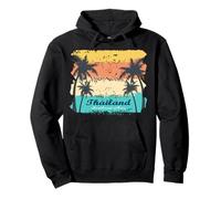 Thailand Palm Trees swaying in the Wind Beach Vacation Pullover Hoodie