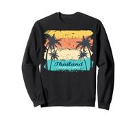 Thailand Palm Trees swaying in the Wind Beach Vacation Sweatshirt