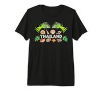 Thailand Seashells Palms Diving Snorkeling Beach Souvenir Premium T-Shirt