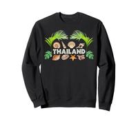 Thailand Seashells Palms Diving Snorkeling Beach Souvenir Sweatshirt