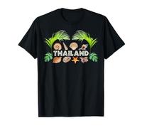 Thailand Seashells Palms Diving Snorkeling Beach Souvenir T-Shirt