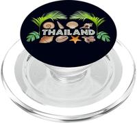 Thailand Shells Palms Diving Snorkeling Beach Souvenir Gift PopSockets PopGrip for MagSafe
