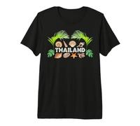 Thailand Shells Palms Diving Snorkeling Beach Souvenir Gift Premium T-Shirt
