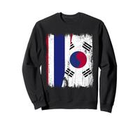 Thailand South Korea Half Flag Thai South Korean Jersey Sweatshirt