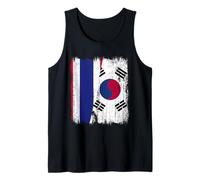 Thailand South Korea Half Flag Thai South Korean Jersey Tank Top