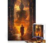 Thailand Temple Bangkok Jigsaw Puzzles for Adults 1000 Piece Memory Boost Cozy Time Pattern Assembly Santa Wish List (50x75cm)