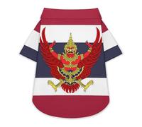 Thailand Thai Flag Cute Dog Shirt Soft Cozy Pet T-Shirts Pullover Cat Clothes