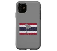 Thailand Thai Flag Outline Travel Holiday Asia Case for iPhone 11
