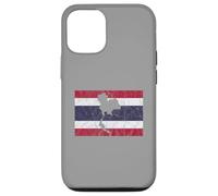 Thailand Thai Flag Outline Travel Holiday Asia Case for iPhone 12/12 Pro