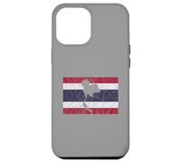 Thailand Thai Flag Outline Travel Holiday Asia Case for iPhone 12 Pro Max