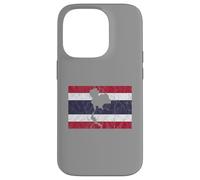 Thailand Thai Flag Outline Travel Holiday Asia Case for iPhone 14 Pro