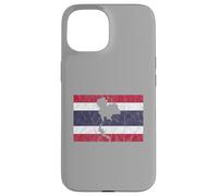 Thailand Thai Flag Outline Travel Holiday Asia Case for iPhone 15