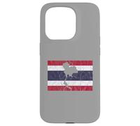 Thailand Thai Flag Outline Travel Holiday Asia Case for iPhone 15 Pro