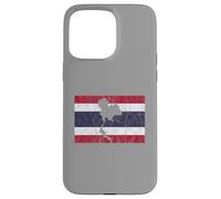 Thailand Thai Flag Outline Travel Holiday Asia Case for iPhone 15 Pro Max