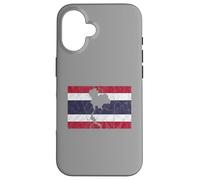 Thailand Thai Flag Outline Travel Holiday Asia Case for iPhone 16