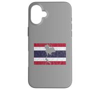 Thailand Thai Flag Outline Travel Holiday Asia Case for iPhone 16 Plus