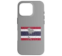 Thailand Thai Flag Outline Travel Holiday Asia Case for iPhone 16 Pro