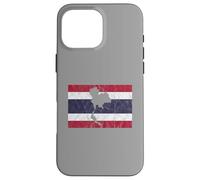 Thailand Thai Flag Outline Travel Holiday Asia Case for iPhone 16 Pro Max