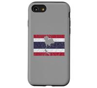 Thailand Thai Flag Outline Travel Holiday Asia Case for iPhone SE (2020) / 7/8