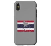Thailand Thai Flag Outline Travel Holiday Asia Case for iPhone X/XS