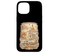Thailand Vintage Thai Buddhist Travel Souvenir Case for iPhone 15