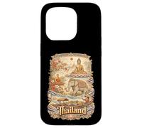 Thailand Vintage Thai Buddhist Travel Souvenir Case for iPhone 15 Pro