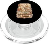Thailand Vintage Thai Buddhist Travel Souvenir PopSockets PopGrip for MagSafe