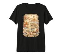Thailand Vintage Thai Buddhist Travel Souvenir Premium T-Shirt