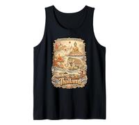 Thailand Vintage Thai Buddhist Travel Souvenir Tank Top