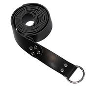 Thajaling Viking Vintage Belt, Medieval Leather Belt, Nordic Rivet Belt, Renaissance Knight Belt for Men Women (Black)