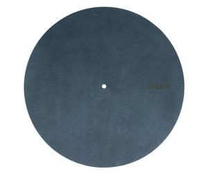 THAKKER Nubuck Leather Mat - Royal Blue - Turntable Pad made of genuine Nubuck Leather - Blue | 1,8-2,4mm thick | 295mm diameter | more warmth | more dynamics