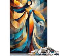 Thalassa - Cubist Minimal Mythology Abstract Puzzles 1000 Pieces for Teenagers Gifts Wooden Puzzle for Adults And Teenager for Adults& Teenagers Age 12 Years Up 1000pcs (75x50cm)