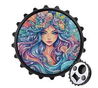 Thalassa Ocean God Greek Mythology Round Fridge Magnet Bottle Opener Refrigerator Whiteboard Magnetic Decor