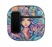 Thalassa Ocean God Greek Mythology Slim Compatible with Airpods 4 Case Protective Hard Cover Skin
