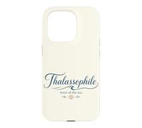 Thalassophile Lover of the Sea With Shell Graphic Case for iPhone 15 Pro