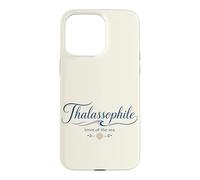 Thalassophile Lover of the Sea With Shell Graphic Case for iPhone 15 Pro Max